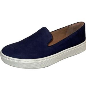 Sofft Somers Slip On Sneakers in Navy Suede 9.5